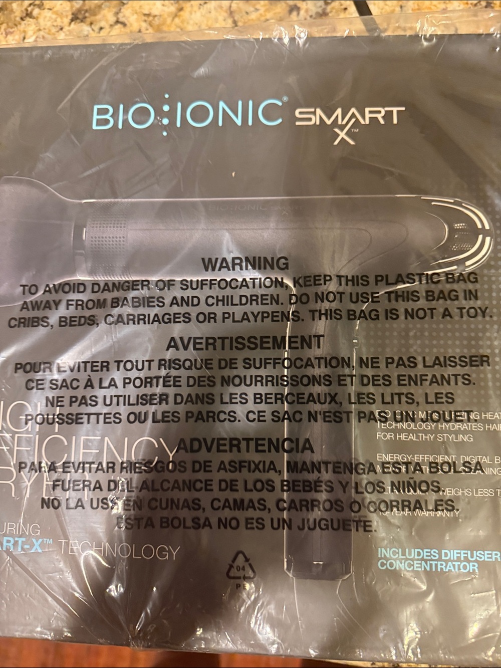 Bio Ionic Smart X Hair Dryer - Black